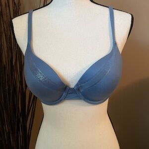 Elegant Blue Underwire Bra